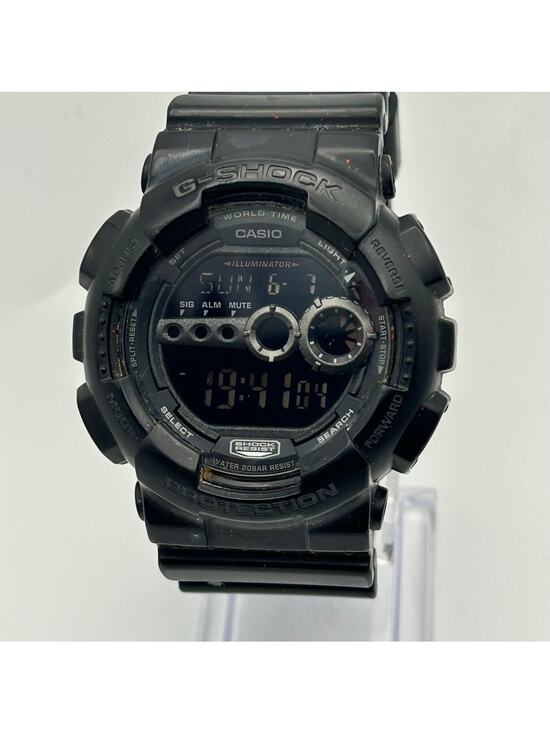 Casio G-Shock GD-100 Black Digital Watch Working New Battery